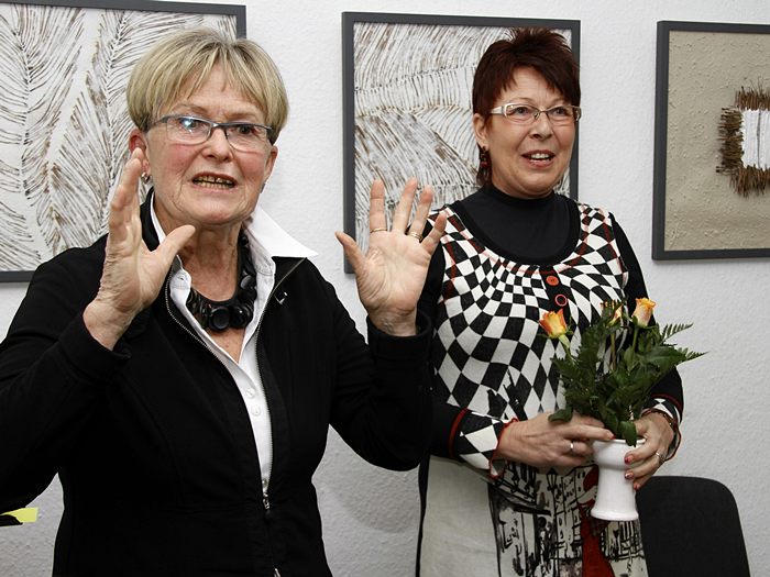 Lesung zur Finissage Nadelimpressionen